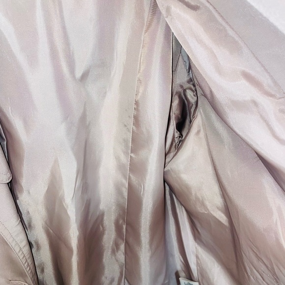 London Fog women's trench coat double-breasted button front tie waterproof sz XL - Picture 9 of 12